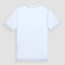 T-SHIRT SLIM FIT DE JERSEY DE ALGODÓN BLANCO CON ESTAMPADO DIFUMINADO