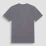 T-SHIRT SLIM FIT DE JERSEY DE ALGODÓN GRIS CON ESTAMPADO DIFUMINADO