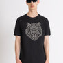 T-SHIRT REGULAR FIT DE TEJIDO DE JERSEY DE ALGODÓN CON ESTAMPADO DE TIGRE DE GOMA