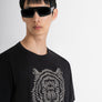 T-SHIRT REGULAR FIT DE TEJIDO DE JERSEY DE ALGODÓN CON ESTAMPADO DE TIGRE DE GOMA