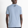 T-SHIRT REGULAR FIT AQUA DE JERSEY ALGODÓN CON LOGOTIPO DE "MTV"