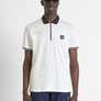 POLO REGULAR FIT DE ALGODÓN 100 % CON CREMALLERA Y PARCHE CON LOGOTIPO EN EL PECHO