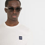 T SHIRT REGULAR FIT DE PUNTO DE ALGODÓN 100 % CON PARCHE CON EL LOGOTIPO Y DETALLES EN CONTRASTE