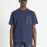 CAMISETA RELAXED FIT DE ALGODÓN CON DOBLE BOLSILLO
