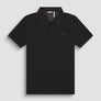 POLO REGULAR FIT DE PUNTO DE ALGODÓN CON ESTAMPADO DE TIGRE REFLECTANTE Y LOGOTIPO EN LA PARTE TRASERA