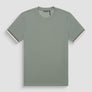 T-SHIRT REGULAR FIT DE PUNTO DE ALGODÓN PURO CON MONOGRAMA ESTAMPADO
