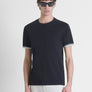 T-SHIRT REGULAR FIT DE PUNTO DE ALGODÓN PURO CON MONOGRAMA ESTAMPADO