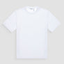 T-SHIRT RELAXED FIT DE PUNTO DE ALGODÓN PURO CON ESTAMPADO MINIMALISTA Y LOGOTIPO EN LA PARTE TRASERA