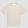 T-SHIRT RELAXED FIT DE PUNTO DE ALGODÓN PURO CON ESTAMPADO MINIMALISTA Y LOGOTIPO EN LA PARTE TRASERA