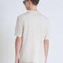 T-SHIRT RELAXED FIT DE PUNTO DE ALGODÓN PURO CON ESTAMPADO MINIMALISTA Y LOGOTIPO EN LA PARTE TRASERA