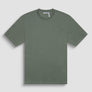 T-SHIRT RELAXED FIT DE PUNTO DE ALGODÓN PURO CON ESTAMPADO MINIMALISTA Y LOGOTIPO EN LA PARTE TRASERA