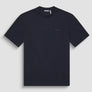 T-SHIRT RELAXED FIT DE PUNTO DE ALGODÓN PURO CON ESTAMPADO MINIMALISTA Y LOGOTIPO EN LA PARTE TRASERA