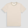 T-SHIRT RELAXED DE PUNTO DE ALGODÓN CON LOGOTIPO EN RELIEVE TONO SOBRE TONO