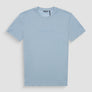 T-SHIRT REGULAR FIT DE PUNTO DE ALGODÓN 100 % CON CUELLO ACANALADO Y MONOGRAMA A JUEGO