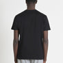 T-SHIRT REGULAR FIT DE PUNTO DE ALGODÓN 100 % CON CUELLO ACANALADO Y MONOGRAMA A JUEGO
