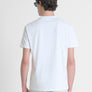 T-SHIRT REGULAR FIT DE PUNTO DE ALGODÓN PURO DE COLOR LISO
