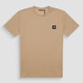 T-SHIRT REGULAR FIT DE PUNTO DE ALGODÓN PURO DE COLOR LISO CON LOGOTIPO EN RELIEVE TONO SOBRE TONO