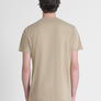 T-SHIRT REGULAR FIT DE PUNTO DE ALGODÓN PURO DE COLOR LISO CON LOGOTIPO EN RELIEVE TONO SOBRE TONO