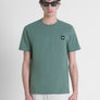 T-SHIRT REGULAR FIT DE PUNTO DE ALGODÓN PURO DE COLOR LISO CON LOGOTIPO EN RELIEVE TONO SOBRE TONO