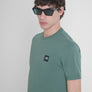 T-SHIRT REGULAR FIT DE PUNTO DE ALGODÓN PURO DE COLOR LISO CON LOGOTIPO EN RELIEVE TONO SOBRE TONO