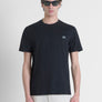 T-SHIRT REGULAR FIT DE PUNTO DE ALGODÓN PURO DE COLOR LISO CON LOGOTIPO EN RELIEVE TONO SOBRE TONO