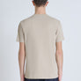 T SHIRT REGULAR FIT DE PUNTO DE ALGODÓN CON LOGOTIPO DE COLOR LISO