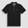 POLO REGULAR FIT DE PUNTO DE ALGODÓN 100 % CON PARCHE COSIDO Y MONOGOTIPO EN CONTRASTE