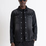 CAMISA REGULAR FIT EN DENIM NEGRO