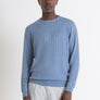 JERSEY REGULAR FIT TEJIDO DE MEZCLA DE LANA AZUL CLARO