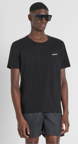 T-SHIRT REGULAR FIT EN TEJIDO DE ALGODÓN CON PARCHE DE GOMA CON EL LOGOTIPO
