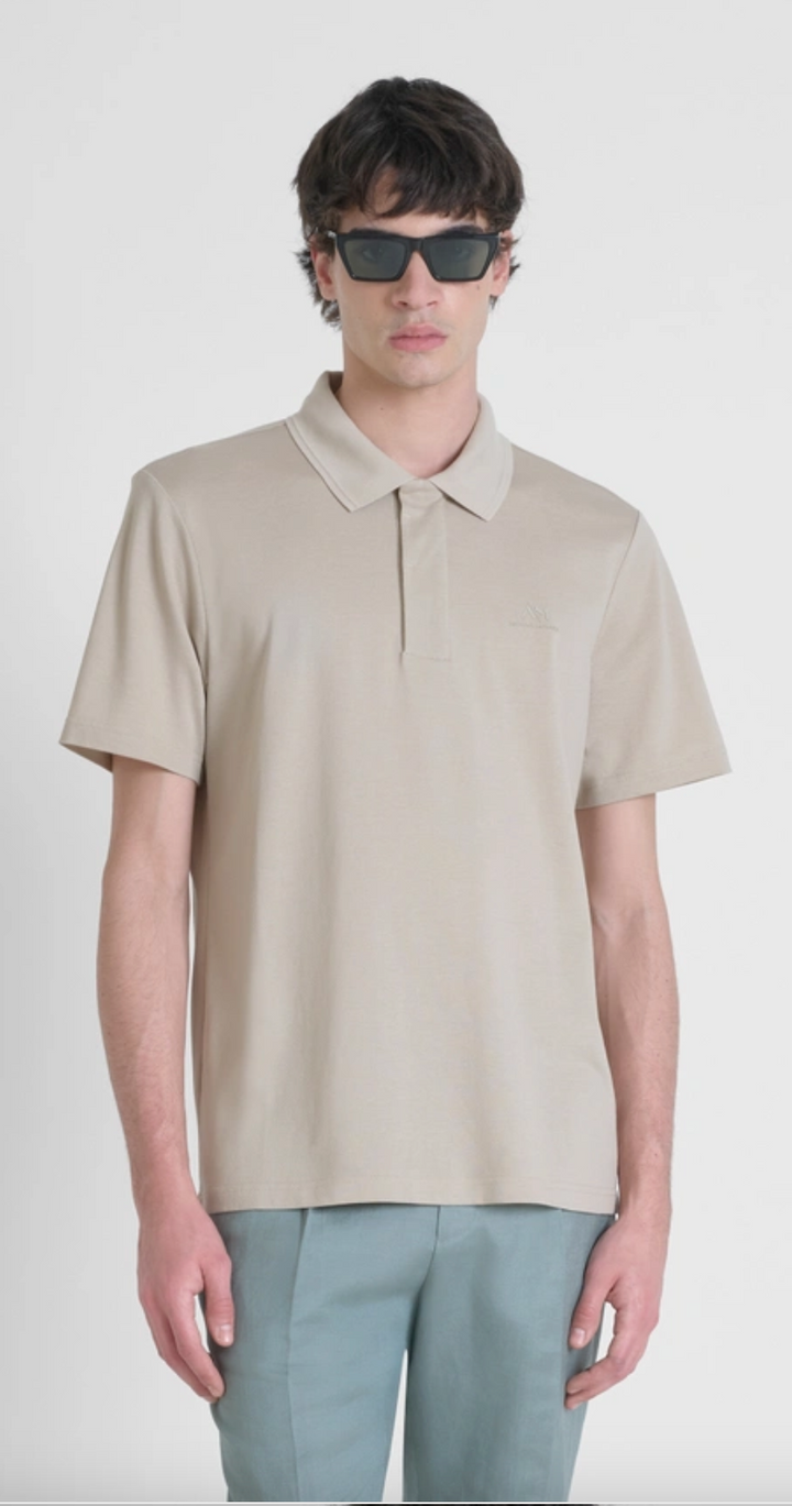 POLO RELAXED FIT DE ALGODÓN MERCERIZADO PICQUET CON LOGOTIPO