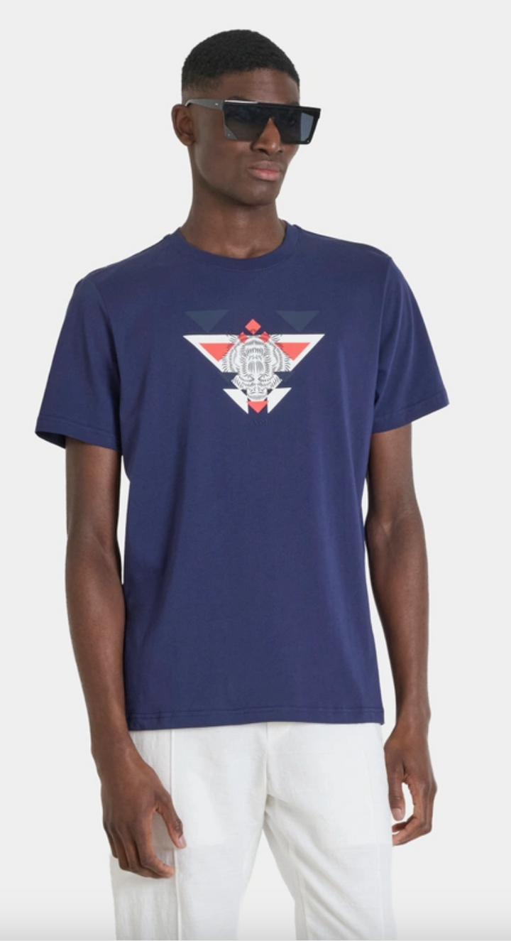 T-SHIRT REGULAR FIT DE ALGODÓN JERSEY CON LOGOTIPO DE GOMA ESTAMPADO