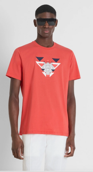 T-SHIRT REGULAR FIT DE ALGODÓN JERSEY CON LOGOTIPO DE GOMA ESTAMPADO