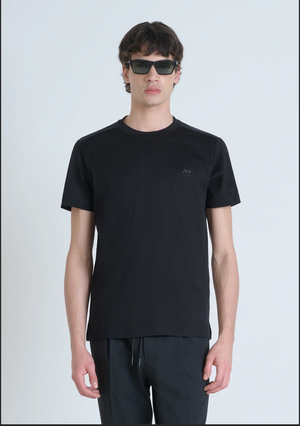 T-SHIRT REGULAR FIT EN TEJIDO DE ALGODÓN JERSEY CON LOGOTIPO DE ESPUMA