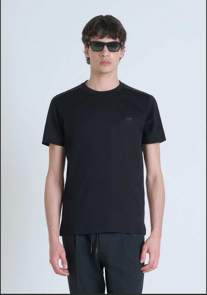 T-SHIRT REGULAR FIT EN TEJIDO DE ALGODÓN JERSEY CON LOGOTIPO DE ESPUMA