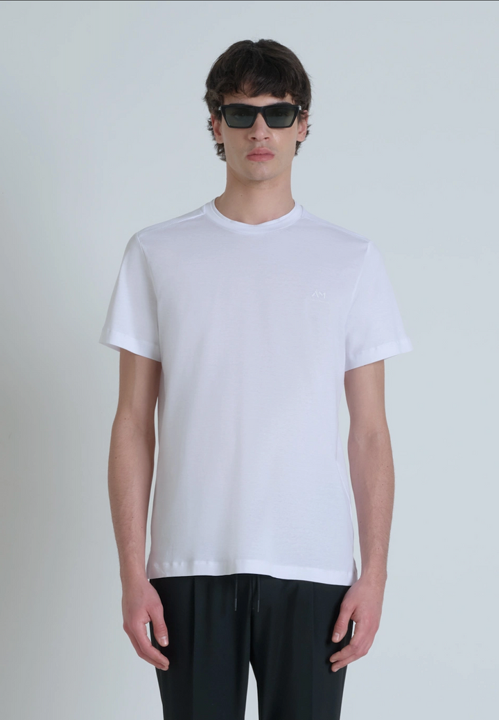 T-SHIRT REGULAR FIT EN TEJIDO DE ALGODÓN JERSEY CON LOGOTIPO DE ESPUMA