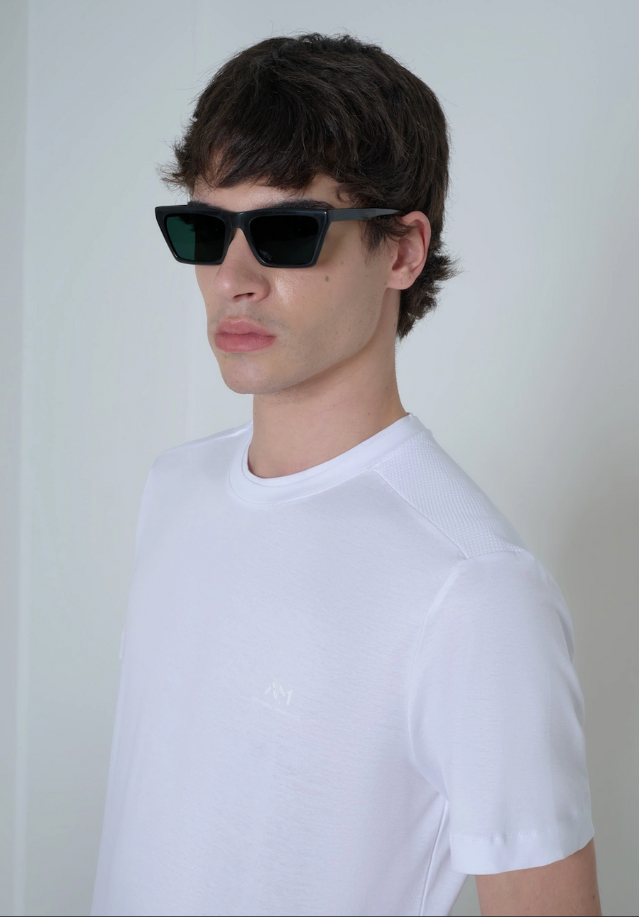 T-SHIRT REGULAR FIT EN TEJIDO DE ALGODÓN JERSEY CON LOGOTIPO DE ESPUMA