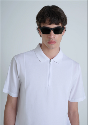 POLO REGULAR FIT DE PIQUÉ DE ALGODÓN CON CUELLO Y PUÑOS EN CONTRASTE
