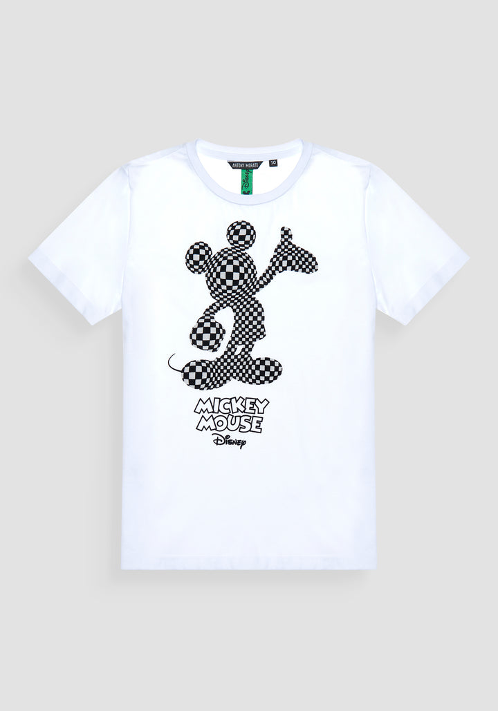 T-SHIRT REGULAR FIT IN JERSEY CON ESTAMPADO DE "MICKEY MOUSE"