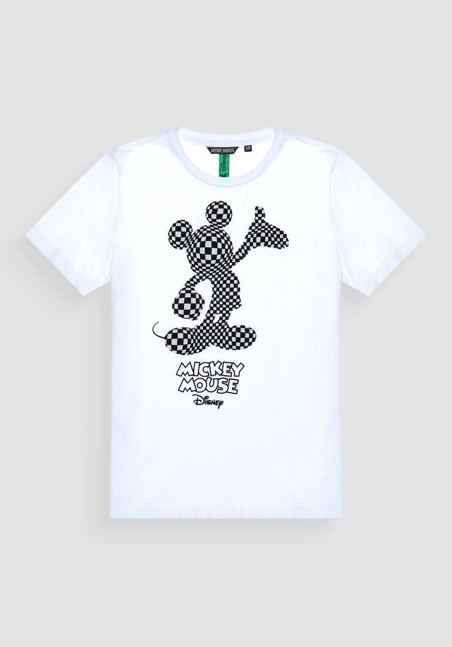 T-SHIRT REGULAR FIT IN JERSEY CON ESTAMPADO DE "MICKEY MOUSE"