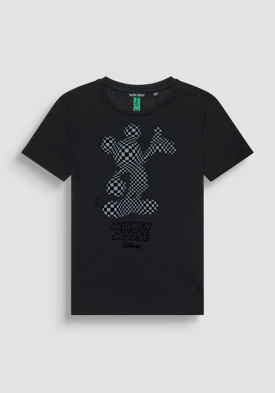 T-SHIRT REGULAR FIT IN CON ESTAMPADO DE MICKEY