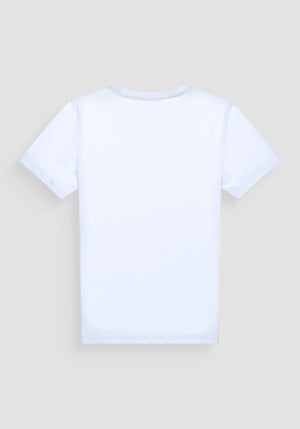 T SHIRT SLIM FIT DE JERSEY DE ALGODÓN BLANCO CON LOGOTIPO STREET