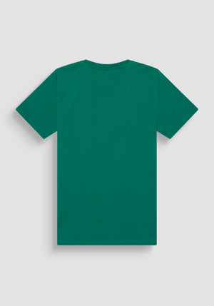 T SHIRT SLIM FIT DE JERSEY DE ALGODÓN VERDE CON LOGOTIPO STREET