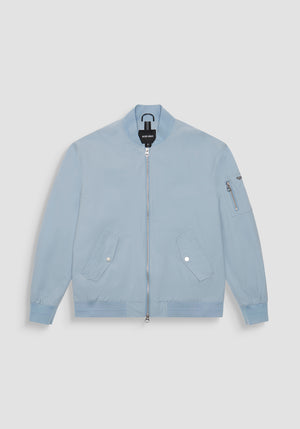 CHAQUETA REGULAR FIT DE COLOR LISO DE TEJIDO RIPSTOP