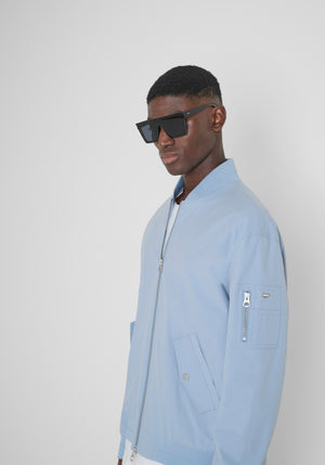 CHAQUETA REGULAR FIT DE COLOR LISO DE TEJIDO RIPSTOP