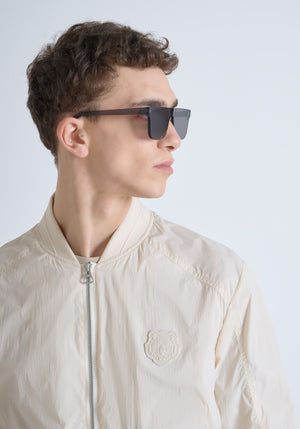 CHAQUETA REGULAR FIT DE NAILON SHIOZE CON PARCHE DE TIGRE