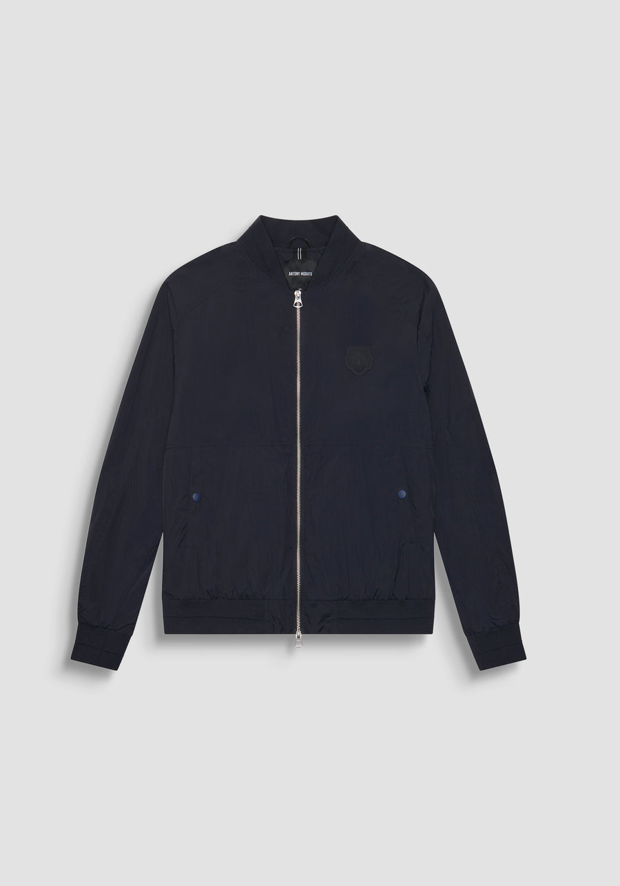 CHAQUETA REGULAR FIT DE NAILON SHIOZE CON PARCHE DE TIGRE