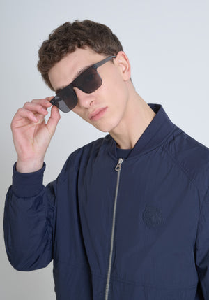 CHAQUETA REGULAR FIT DE NAILON SHIOZE CON PARCHE DE TIGRE