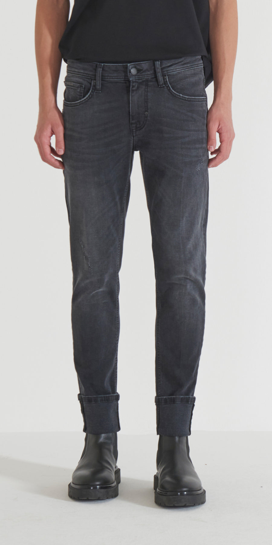 JEANS PAUL SUPER SKINNY FIT IN BLACK BLACK DENIM
