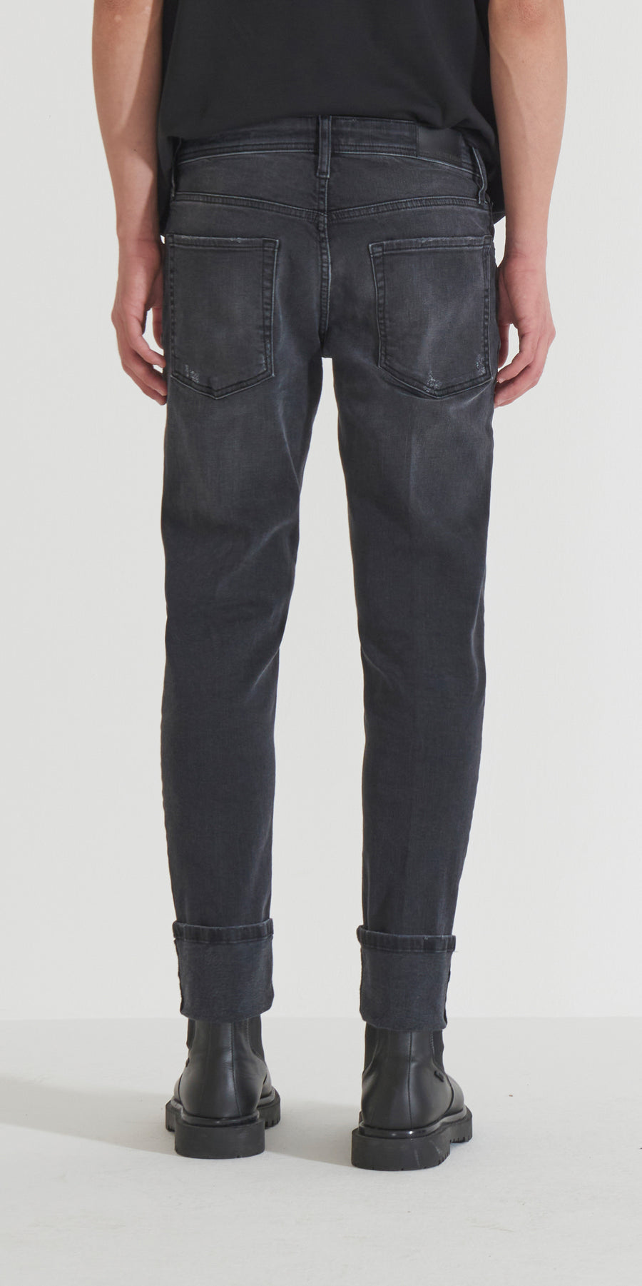 JEANS PAUL SUPER SKINNY FIT IN BLACK BLACK DENIM